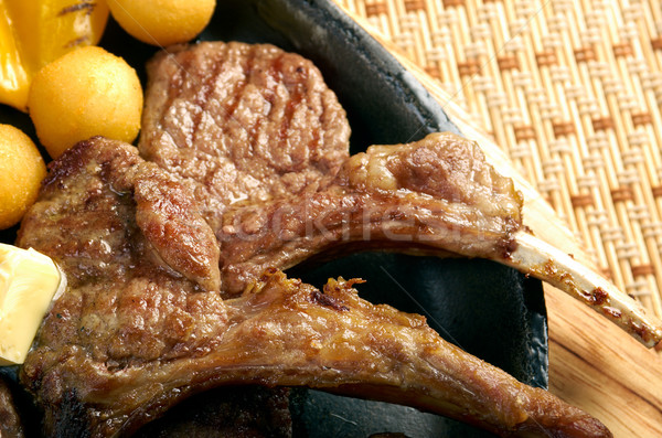 Vlees lam rib japans keuken Stockfoto © fanfo