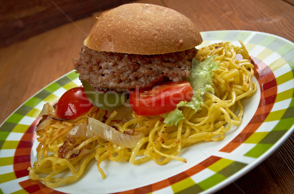 Chow mein sandwich Stock photo © fanfo