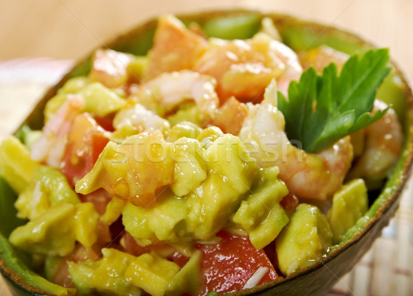 Avocado and Shrimps Salad Stock photo © fanfo