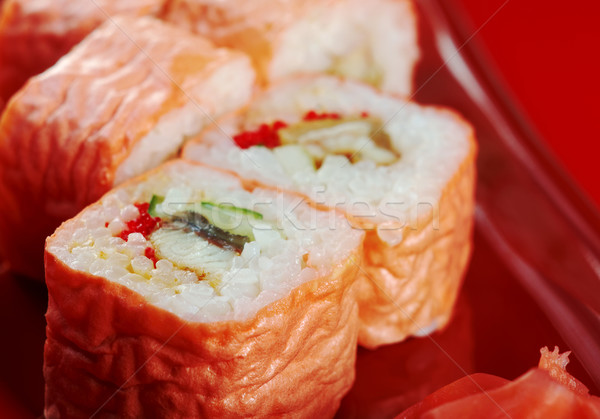 Maki Sushi - Roll made  Stock photo © fanfo