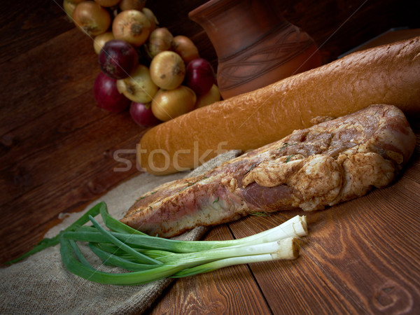 delicious Jerk  pork belly Stock photo © fanfo