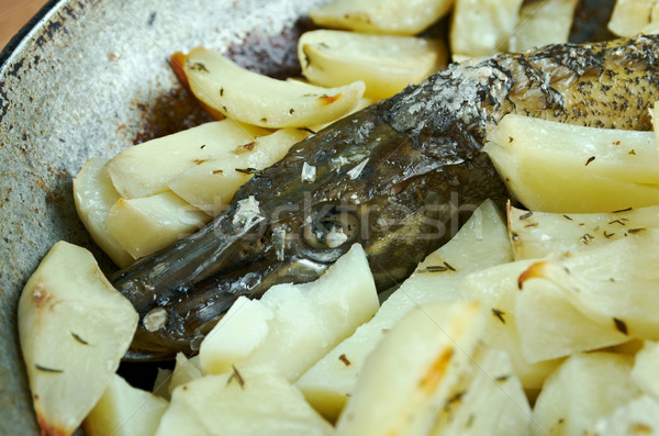 продовольствие рыбы здоровья голову обед Сток-фото © fanfo