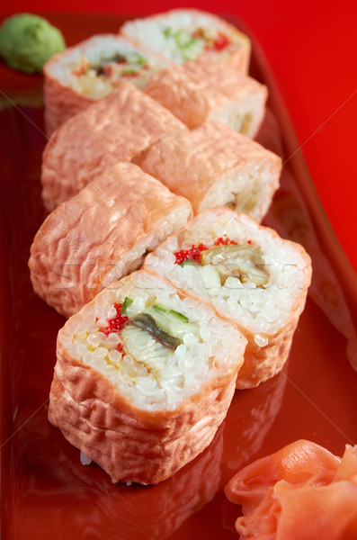 Maki Sushi - Roll made  Stock photo © fanfo