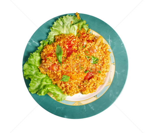 Sebzeli Bulgur Pilavı Stock photo © fanfo