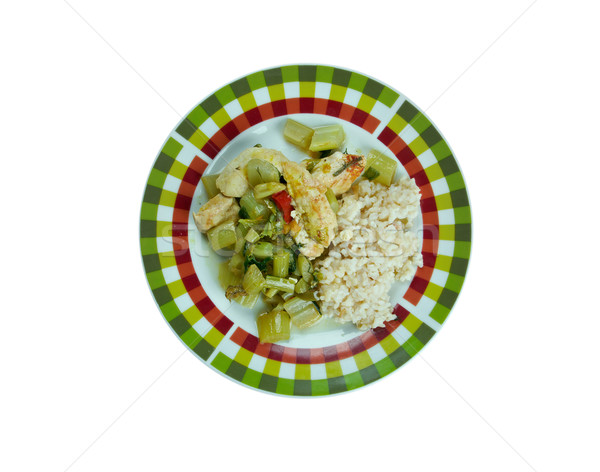 Céleri ragoût iranien plat légumes repas Photo stock © fanfo
