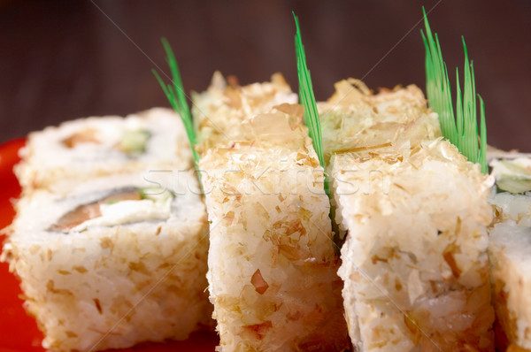Japanese sushi tradizionale cibo giapponese affumicato pesce Foto d'archivio © fanfo