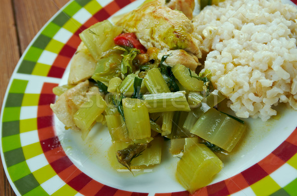 Khoresh Karafs - Celery Stew Stock photo © fanfo