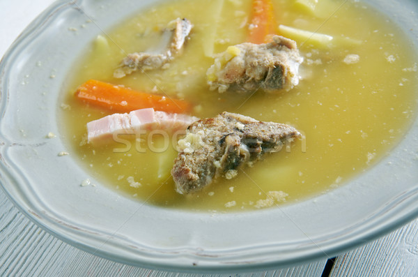 Norweski zupa tradycyjny żywności żółty kultury Zdjęcia stock © fanfo