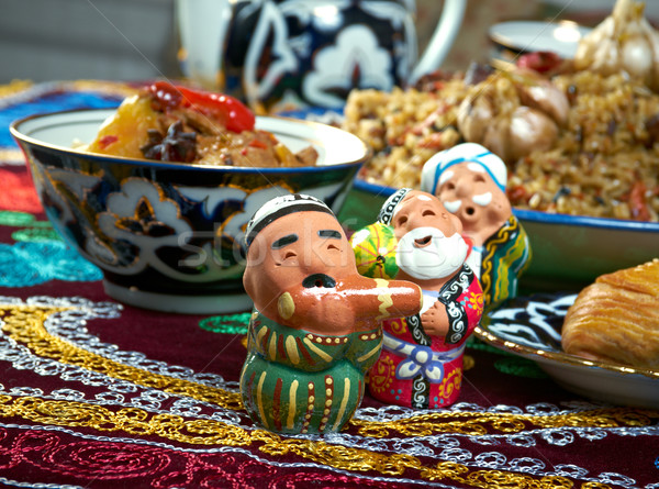 food set  Central Asian cuisine Stock photo © fanfo