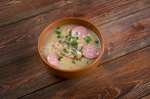Saxonian potato soup Stock photo © fanfo