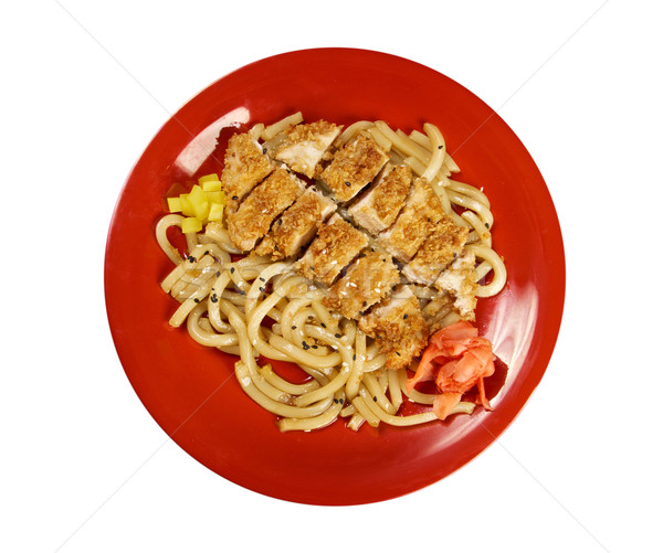  pork  and  soba with vegetable. Stock photo © fanfo