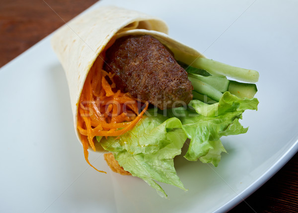 Stock photo: Breakfast burritos 