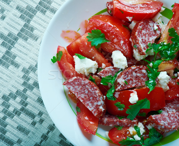 Chorizo tomato salad Stock photo © fanfo