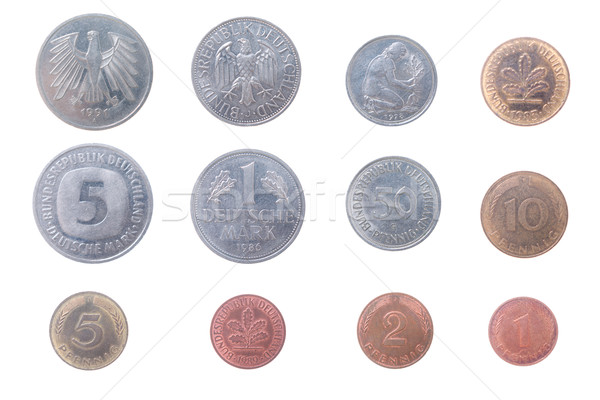 Old coins of the Germany Stock photo © fanfo