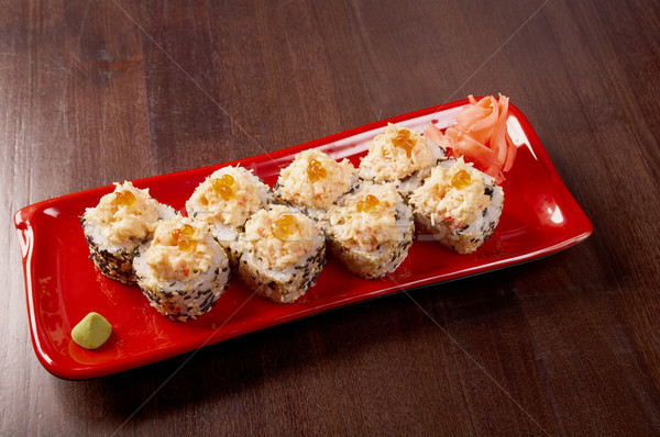 Japoński sushi tradycyjny japońskie jedzenie wędzony ryb Zdjęcia stock © fanfo