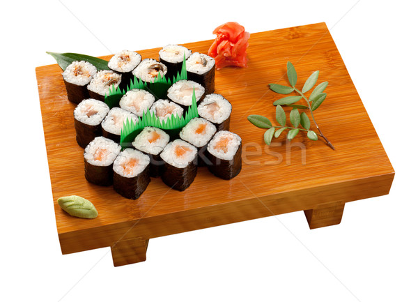Japanese sushi  Roll made of Smoked fish Stock photo © fanfo