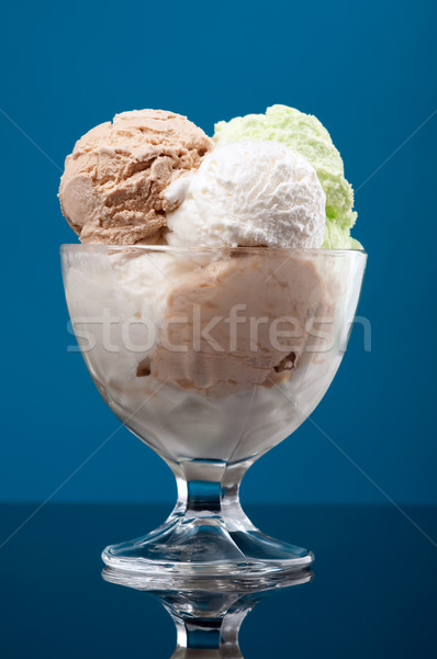 ice cream in a glass vase. closeup Stock photo © fanfo