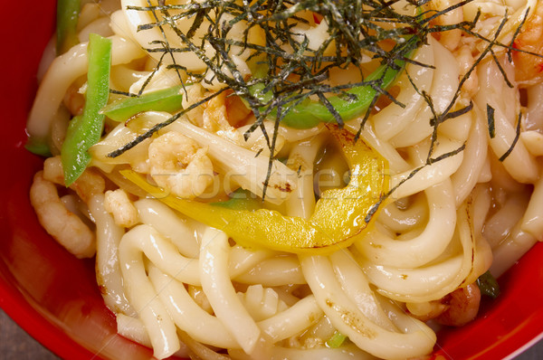 hot udon noodles with shrim Stock photo © fanfo