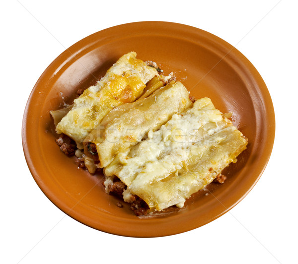 Cannelloni with beef  Stock photo © fanfo
