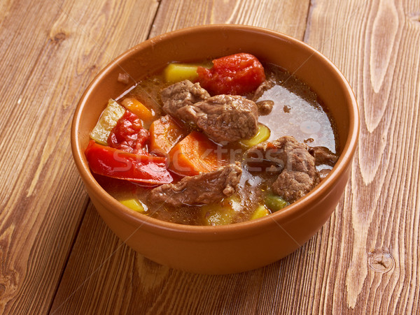 Old fashioned beef stew Stock photo © fanfo
