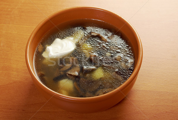 home made mushroom soup Stock photo © fanfo