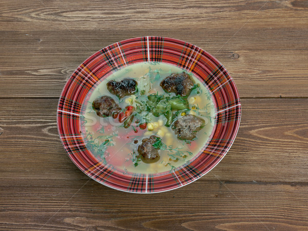 Mexican Meatball Soup Stock photo © fanfo