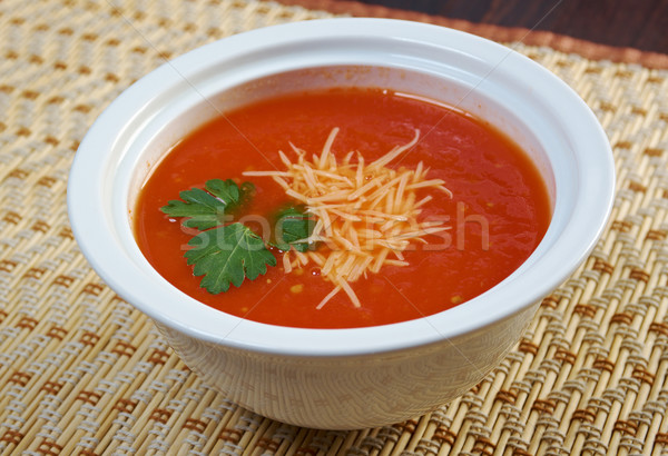 Thick and hearty tomato soup Stock photo © fanfo