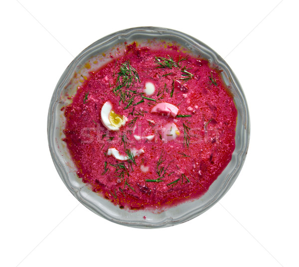 Saltibarschai Beet Soup Stock photo © fanfo