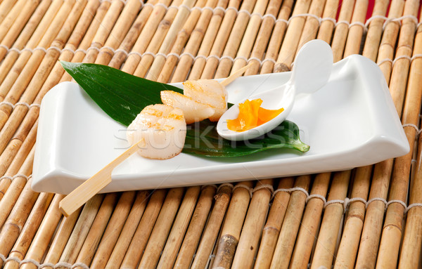 Japanese Skewered Scallop Stock photo © fanfo