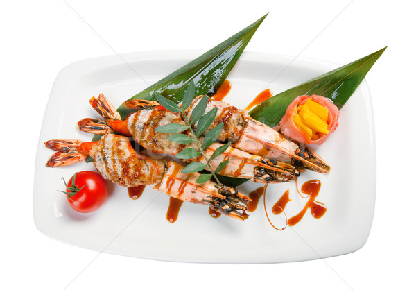 Royal tiger shrimps Stock photo © fanfo