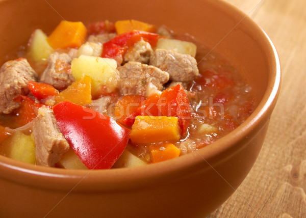 Foto stock: Húngaro · quente · sopa · tradicional · caseiro · comida