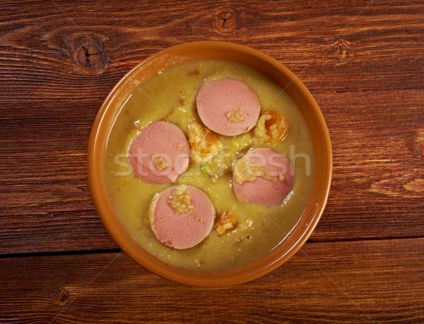 Erwtensoep pea soup - Stock photo © fanfo