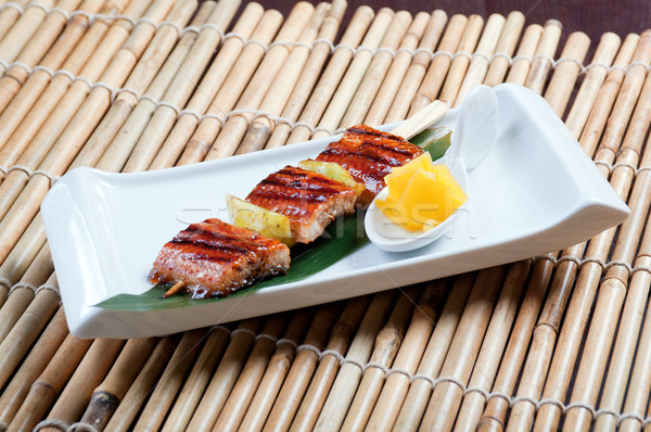 Japanese skewered  seafoods Stock photo © fanfo