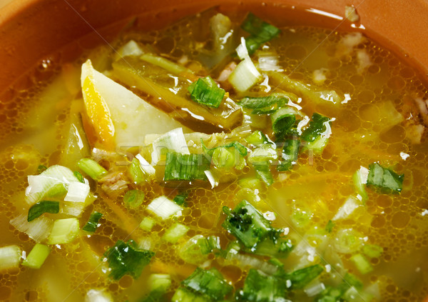 Stock photo: Russian soup rassolnik 