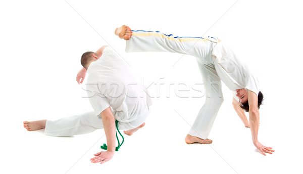 Contacto deporte capoeira hombre formación lucha Foto stock © fanfo