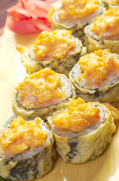 Japanese fried tempura  sushi   Stock photo © fanfo