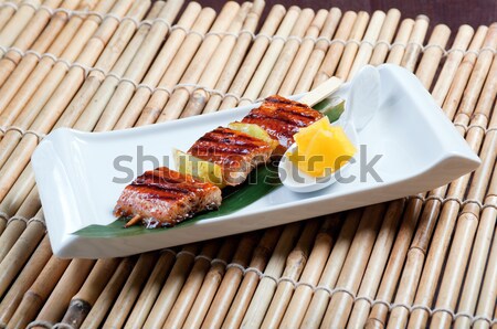 Japanese skewered  seafoods Stock photo © fanfo