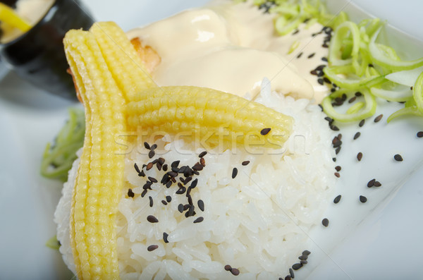Witte rijst groenten japans keuken groene Stockfoto © fanfo