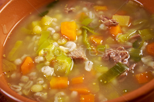 Brodo zuppa carne cucina pasto perla Foto d'archivio © fanfo