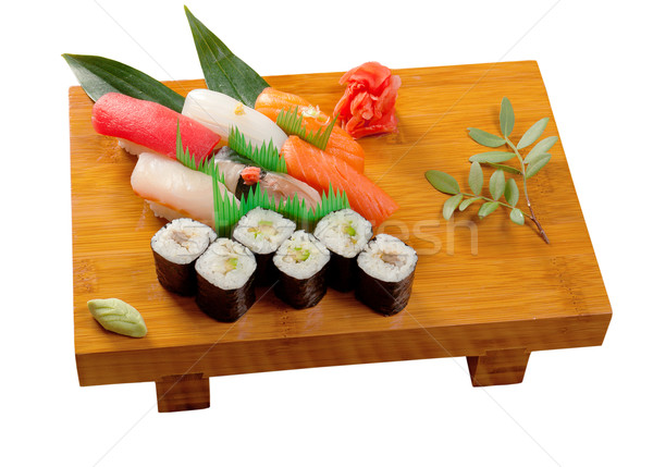 Japanese sushi  Roll made of Smoked fish Stock photo © fanfo