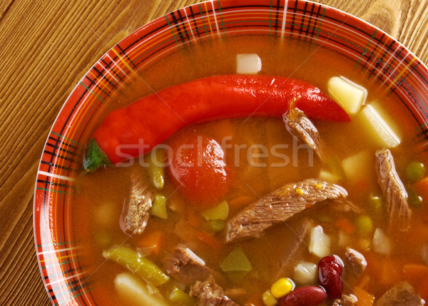 spicy Mexican soup Stock photo © fanfo