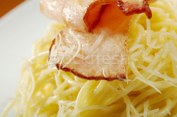 spaghetti carbonara  Stock photo © fanfo