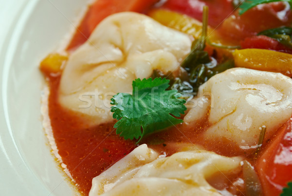 Foto d'archivio: Tortellini · zuppa · italiana · inverno · ravioli · cena