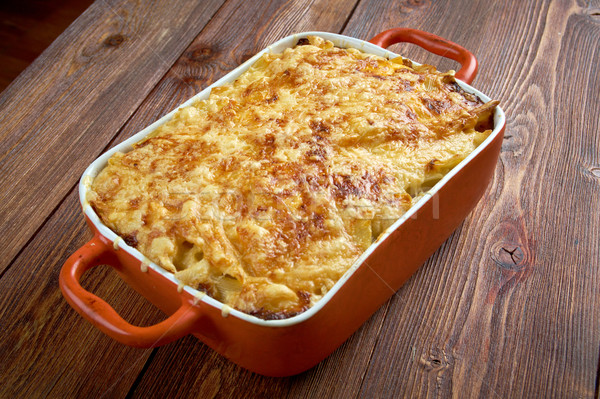Pastitsio -  a Greek and Mediterranean baked pasta  Stock photo © fanfo