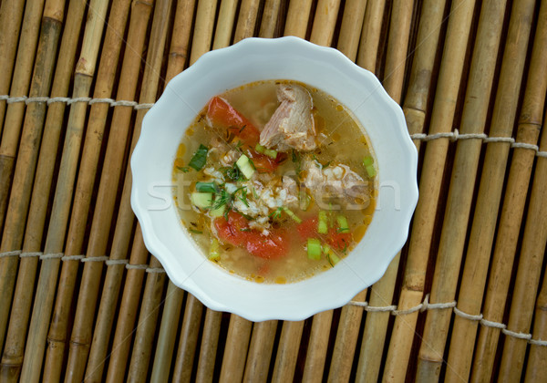 Boiled rice pork or mush Stock photo © fanfo