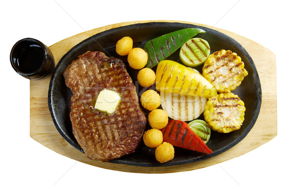 Japonez carne de porc friptură bucatarie alimente cină Imagine de stoc © fanfo