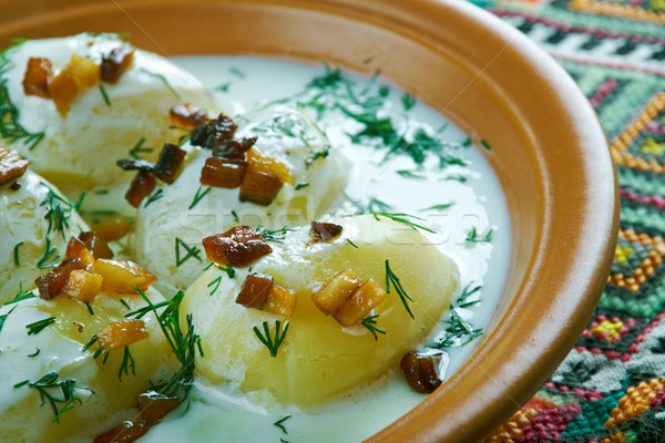 milk product guslyanka with potatoes Stock photo © fanfo