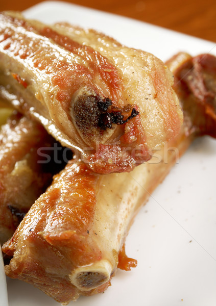 barbecued pork ribs  Stock photo © fanfo
