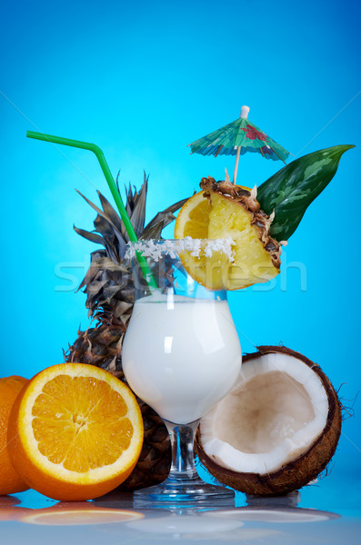 Pina Colada - Cocktail with Cream Stock photo © fanfo