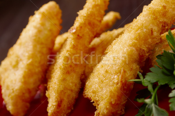 Japanese Tempura salmon. Stock photo © fanfo